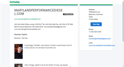 Desktop Screenshot of marylandperformancediesel.com