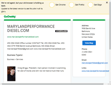 Tablet Screenshot of marylandperformancediesel.com